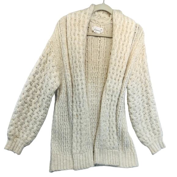 Anthropologie Rashida Ivory Longline Oversized Cardigan in Cream size XS - Picture 3 of 12